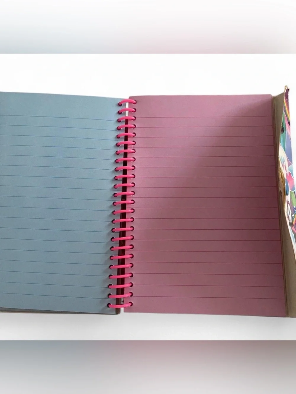Vintage Lisa Frank Polar Bear Puffin Spiral Notebook Sheets Rainbow 90s Y2K